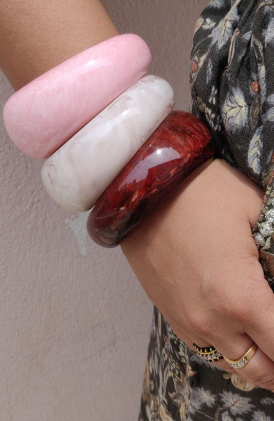 Blush Pink Bangle Stack