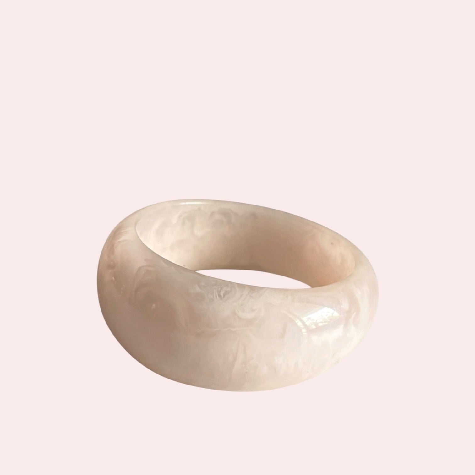 Soft White Bangle